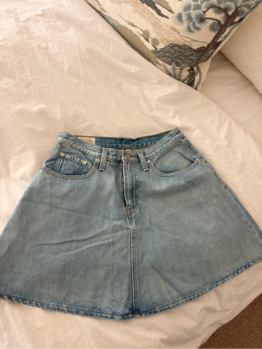 Levi’s Light Blue Denim A-Line Skirt